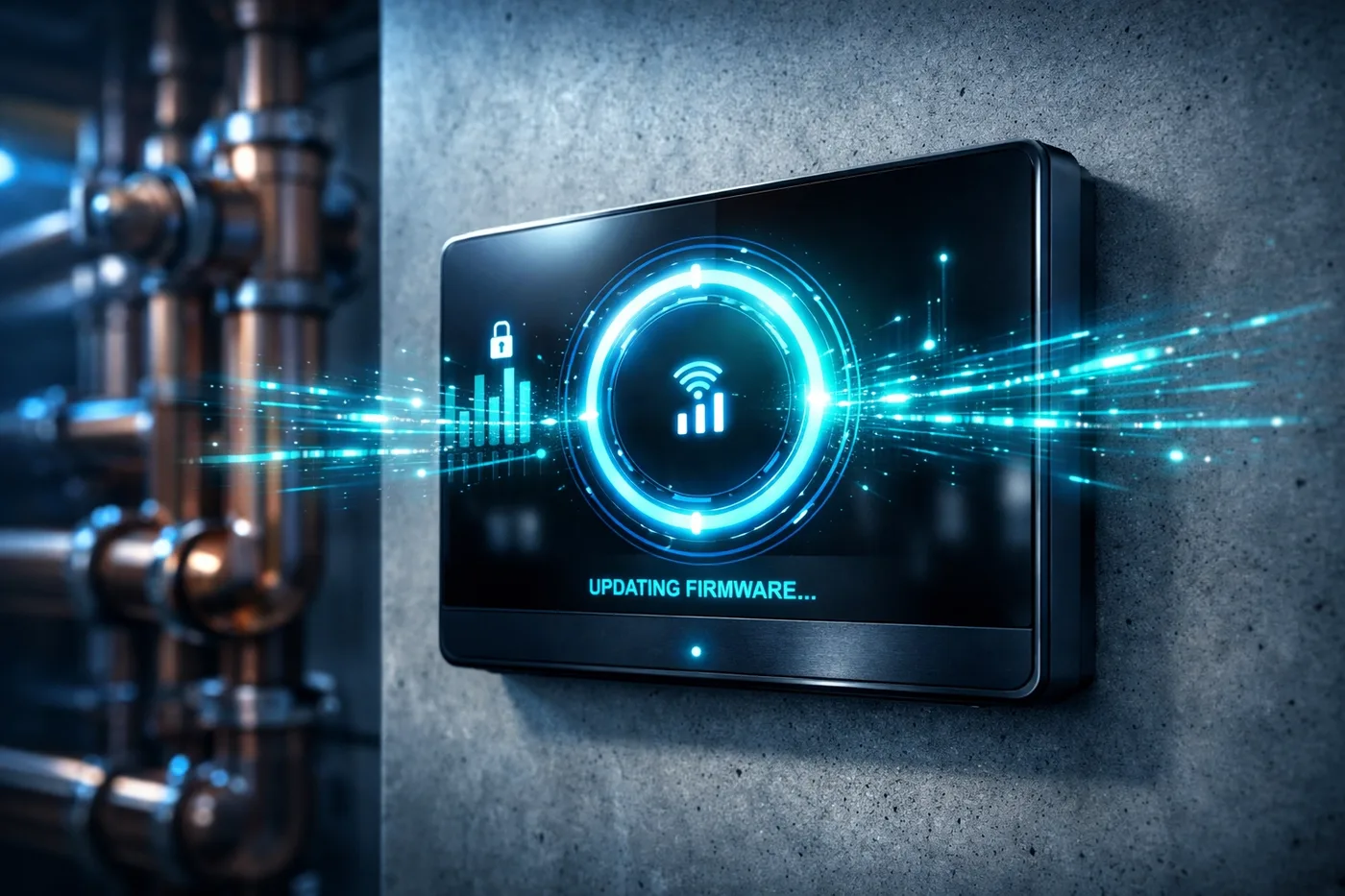 Smart water leak detection control hub with LTE connectivity for secure real-time property monitoring.
