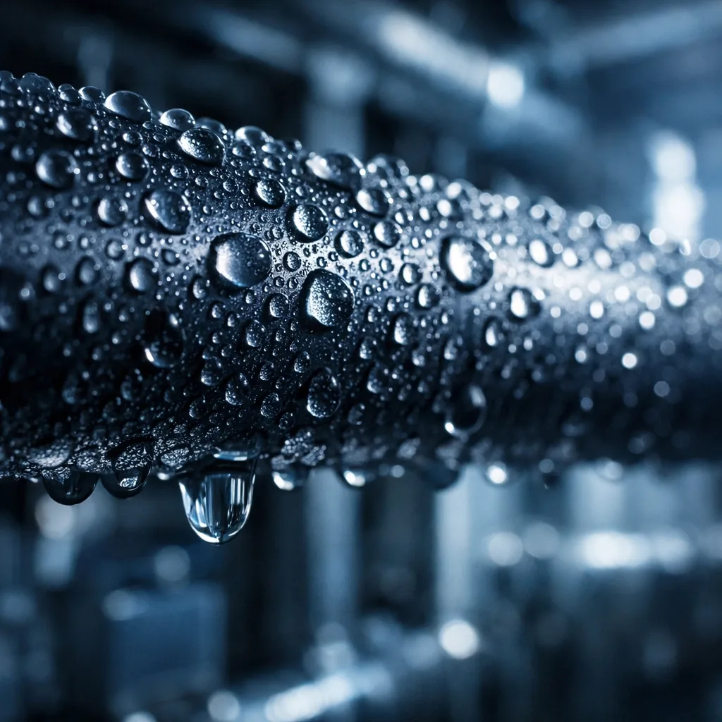 Condensation on pipe causing false alarms in water leak sensors