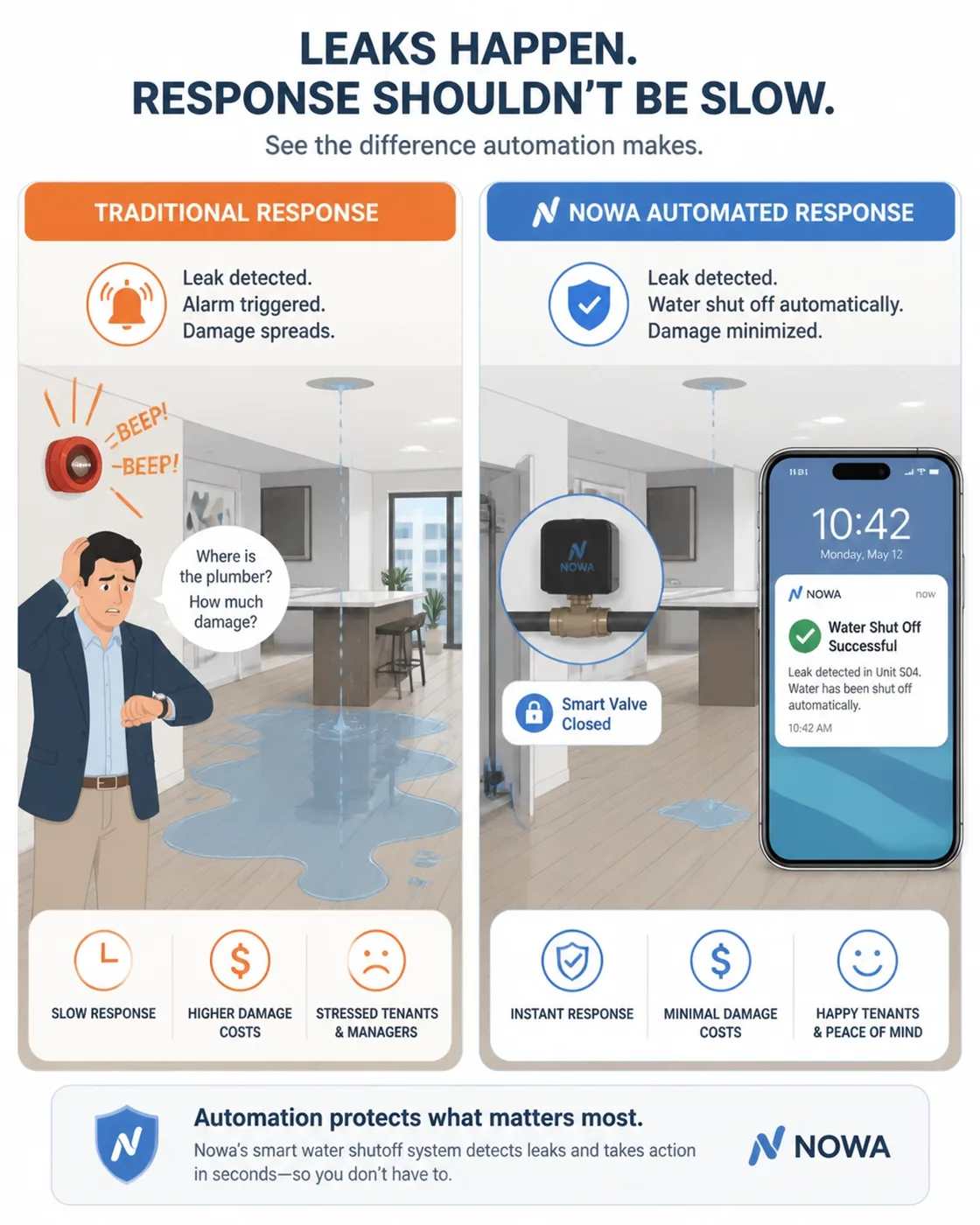 Comparing traditional response vs automated response