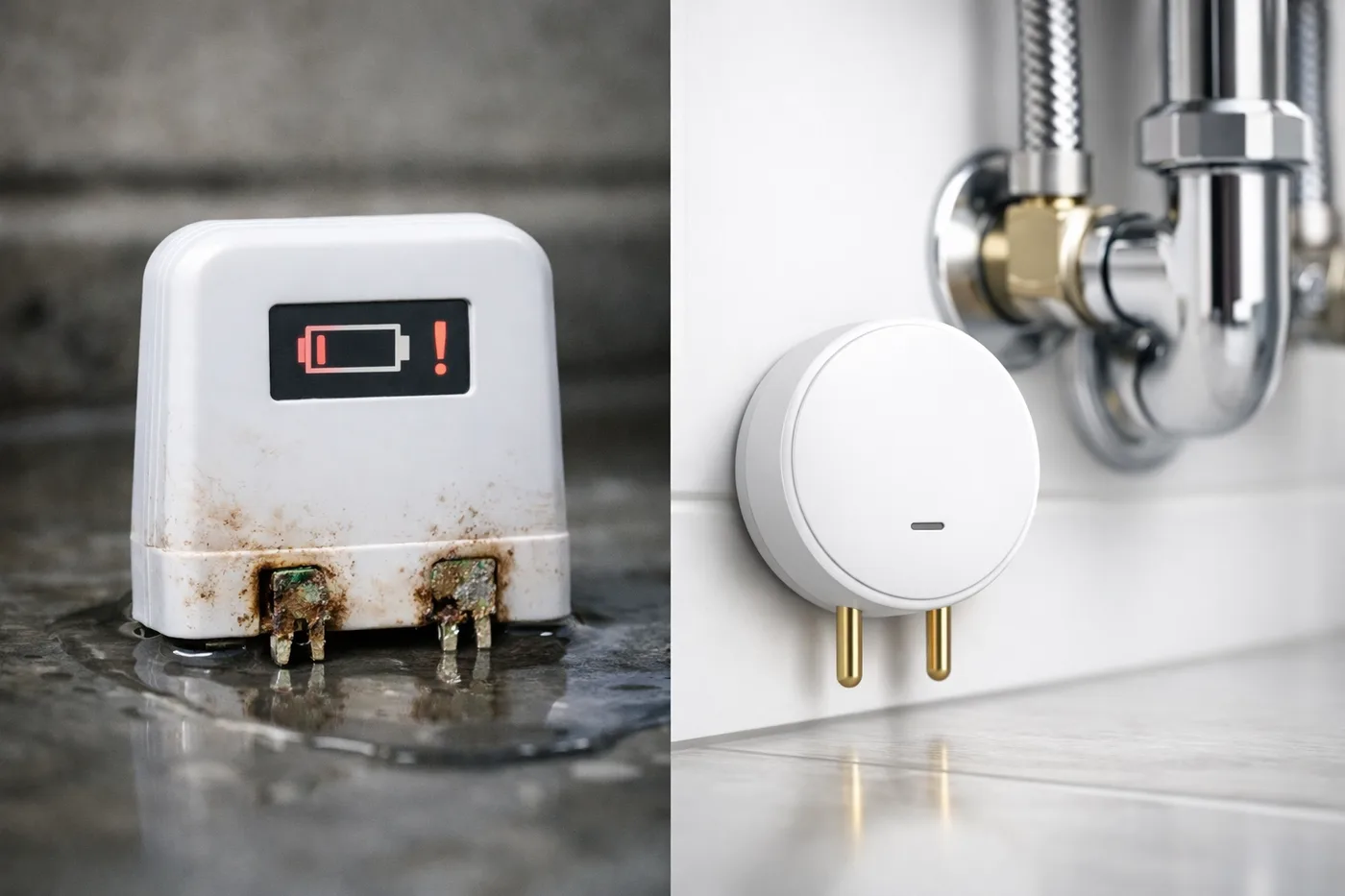 Comparison of basic consumer water sensor versus commercial leak detection system